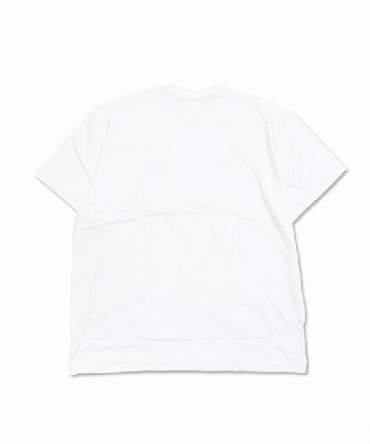 COMME des GARCONS HOMME DEUX One-Point Printed Cotton Jersey T-Shirt DQ-T005 White / Black