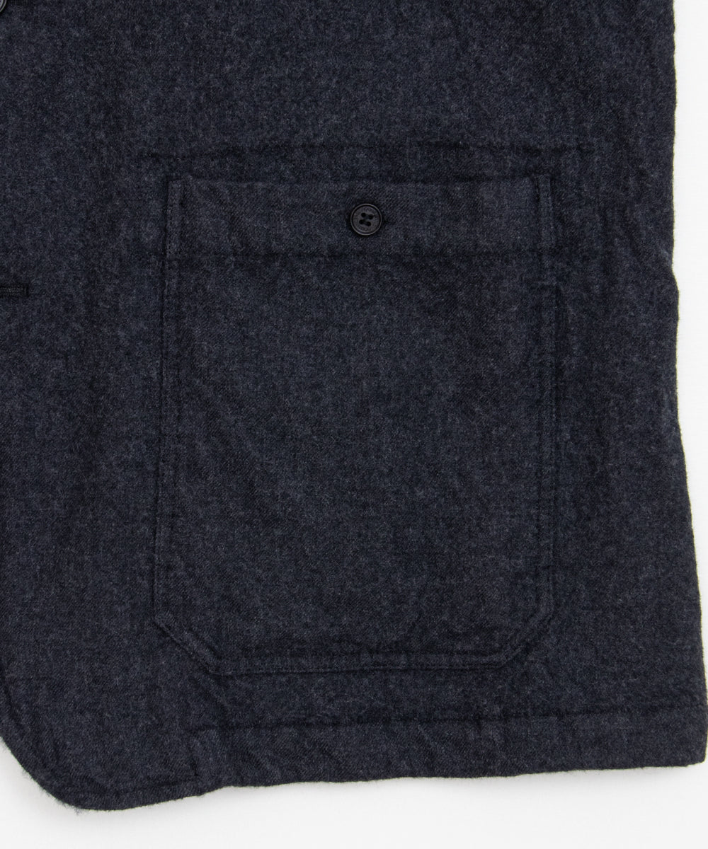 COMME des GARCONS HOMME / HR-J017 / Wool Serge Felted Jacket / 26FW / Charcoal