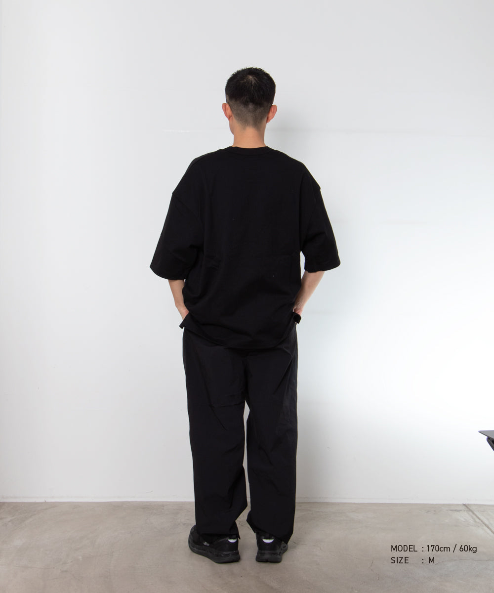 Cotton Jersey × Knit T-Shirt