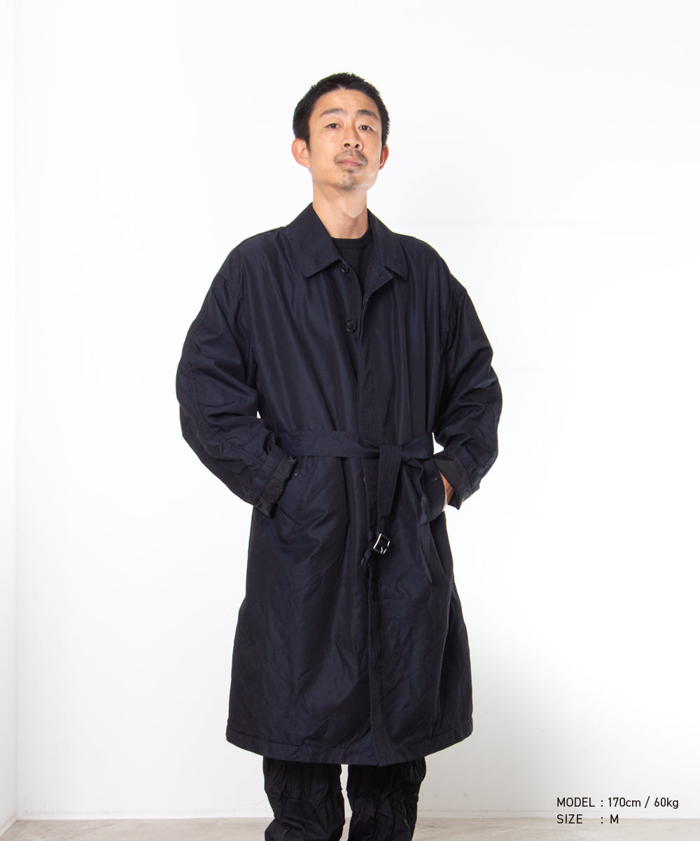 COMME des GARCONS HOMME / HR-C001 / Cotton Polyester Gabardine Processed Coat / 26FW / Navy