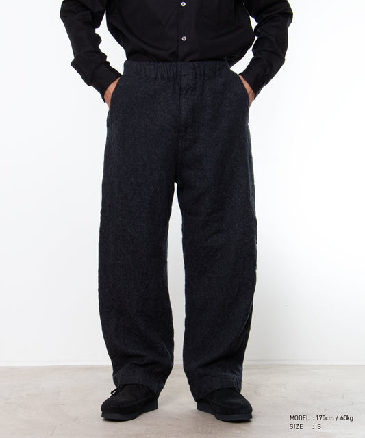 COMME des GARCONS HOMME / HR-P020 / Wool Serge Felted Pants / 26FW / Charcoal