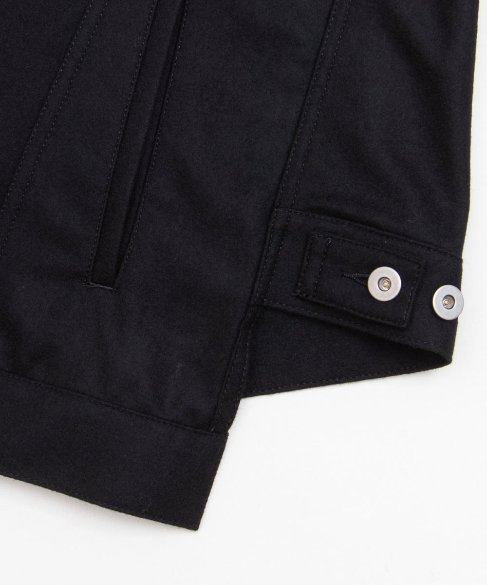 COMME des GARCONS HOMME DEUX / DR-J055 / Wool Nylon Flannel G-Jacket / 26FW / Black