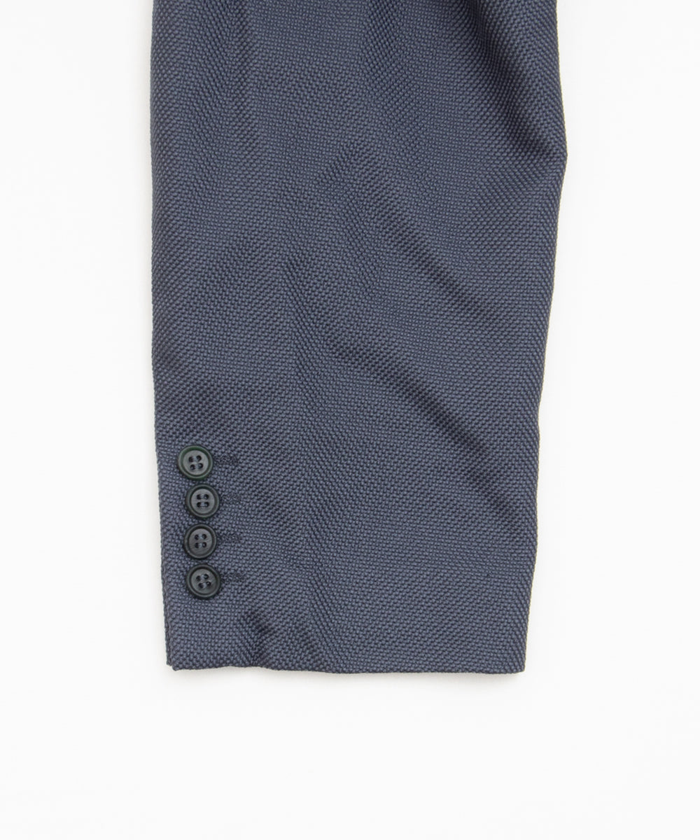 Garment-Dyed Polyester Mesh Jacket Gray