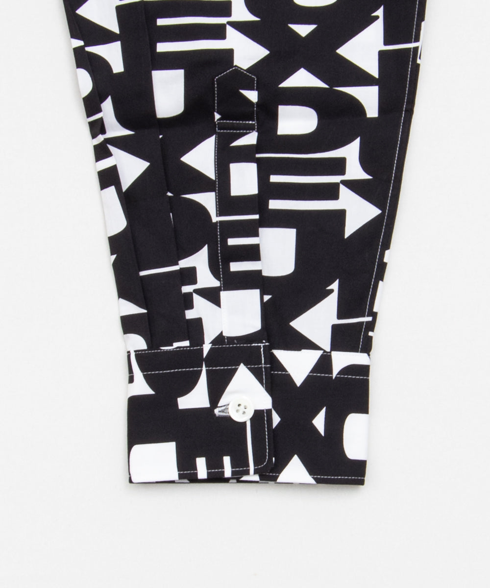 Printed Cotton Broadcloth Shirt