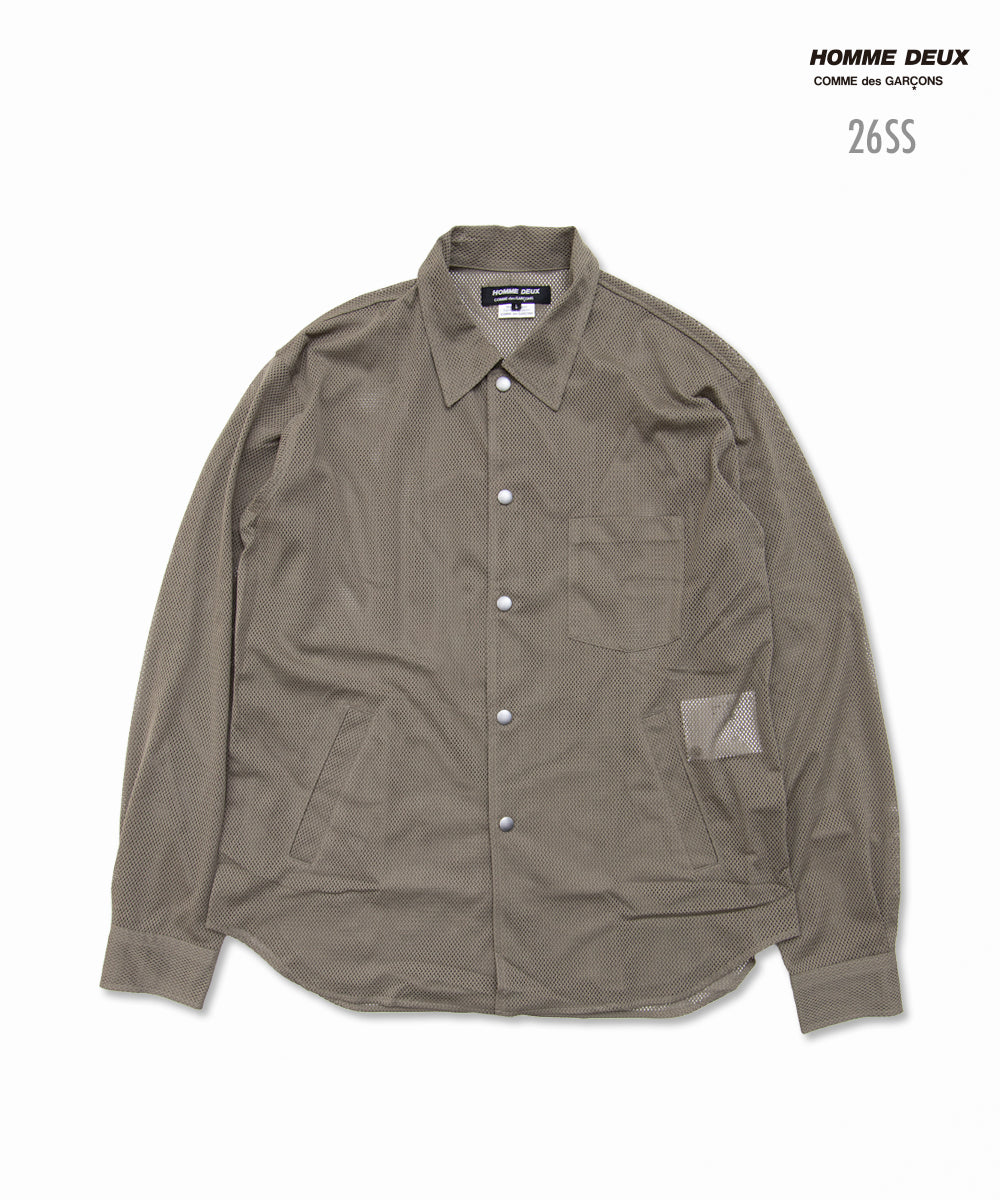 Polyester Mesh Shirt Khaki DQ-B039