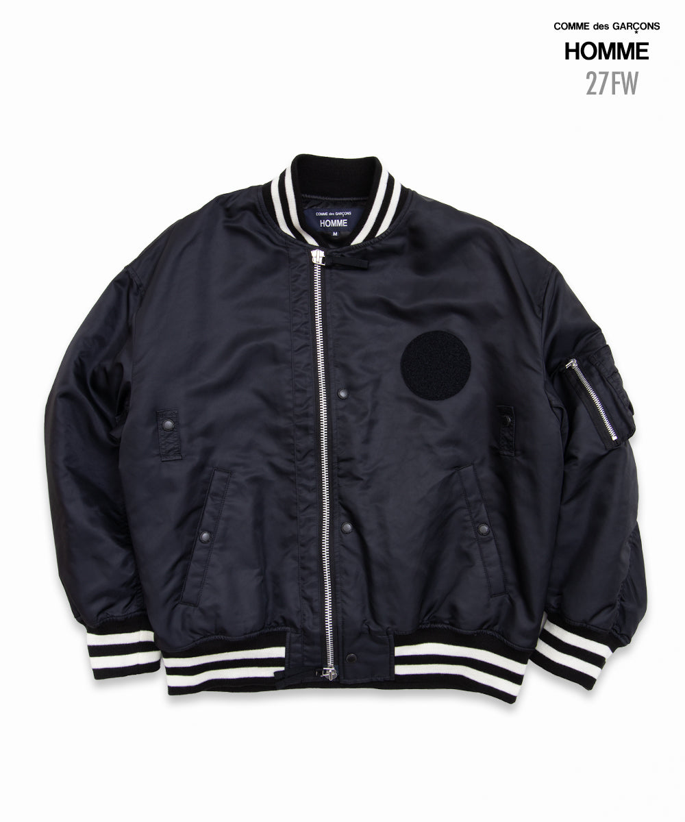 COMME des GARCONS HOMME / HR-J003 / Nylon Twill MA-1 Blouson / 26FW / Black