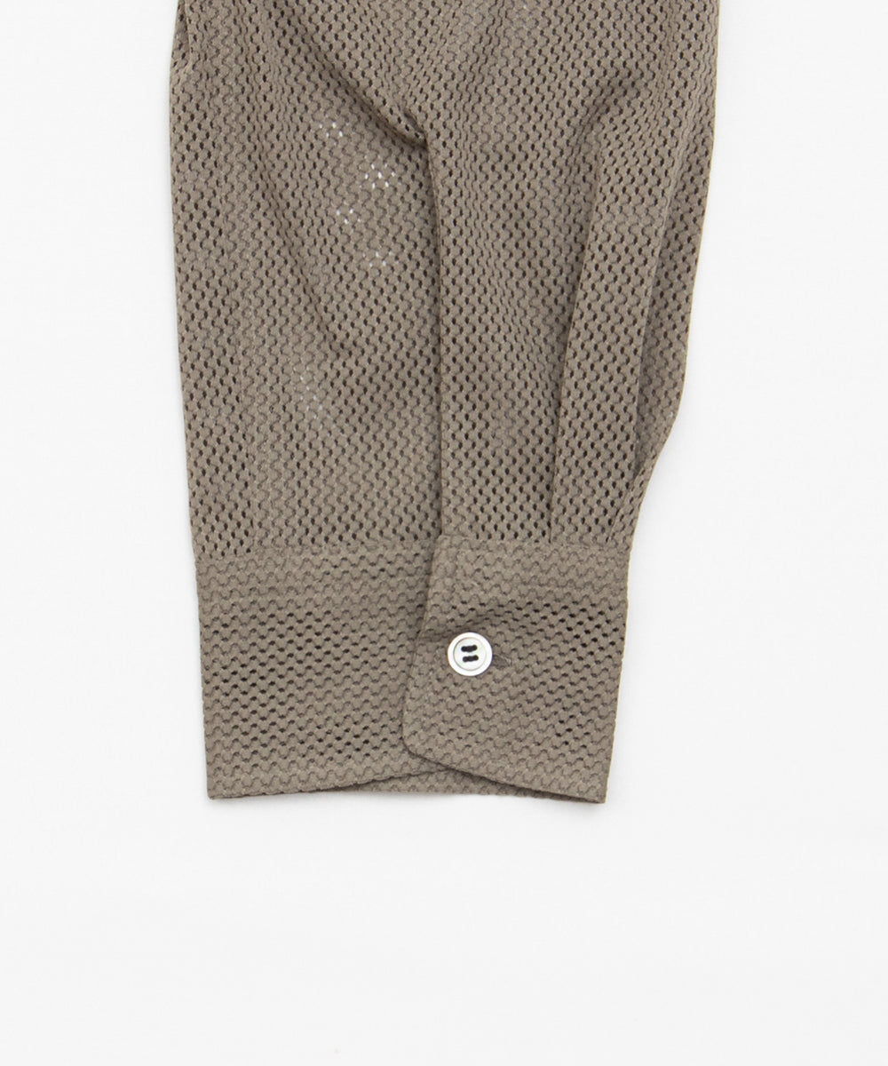 Polyester Mesh Shirt Khaki DQ-B039