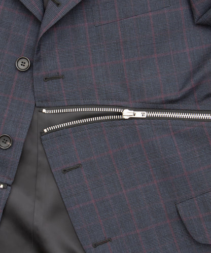 Wool Glen Check Windowpane Jacket