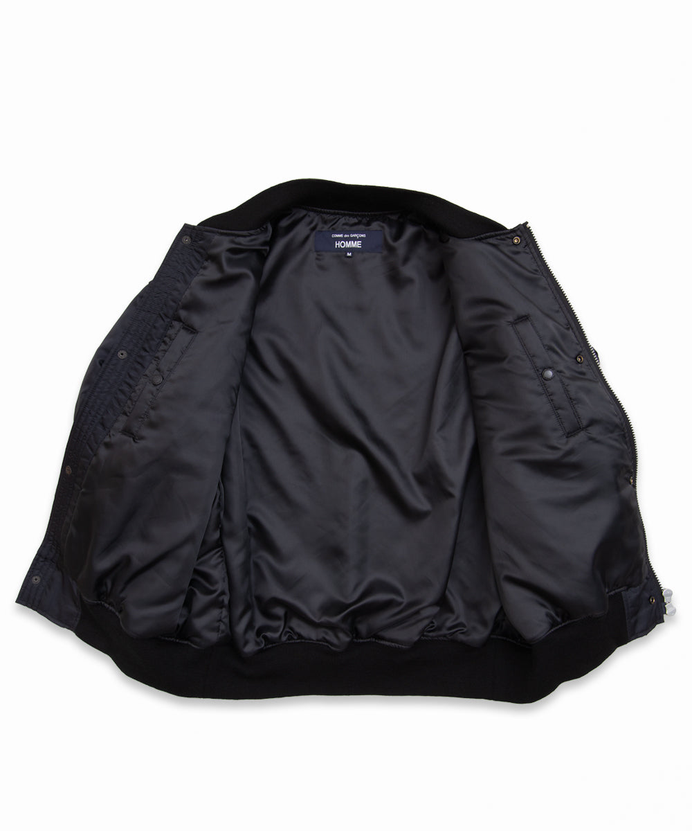 COMME des GARCONS HOMME / HR-J003 / Nylon Twill MA-1 Blouson / 26FW / Black
