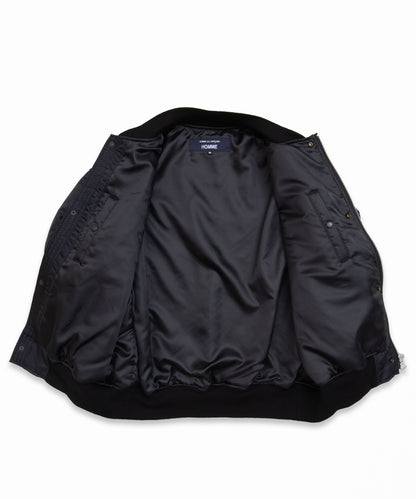 COMME des GARCONS HOMME / HR-J003 / Nylon Twill MA-1 Blouson / 26FW / Black