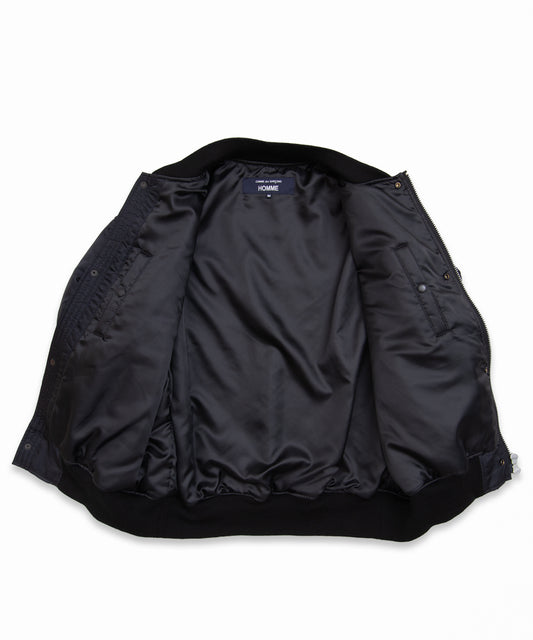 COMME des GARCONS HOMME / HR-J003 / Nylon Twill MA-1 Blouson / 26FW / Black