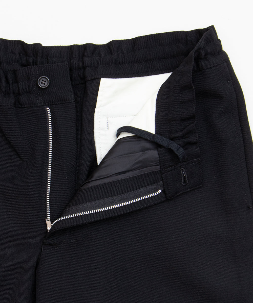 COMME des GARCONS HOMME DEUX / DR-P045 / Wool Gabardine Easy Pants / 26FW / Black