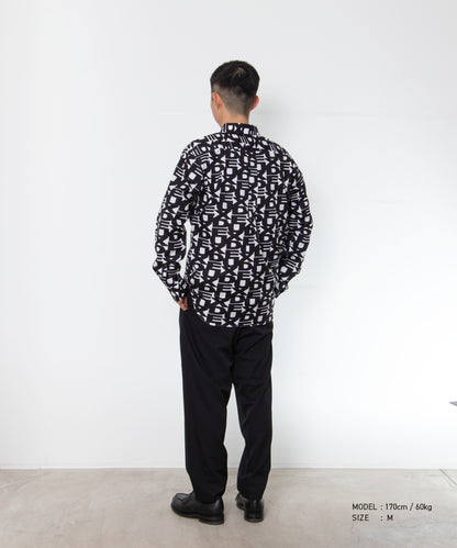 Printed Cotton Broadcloth Shirt