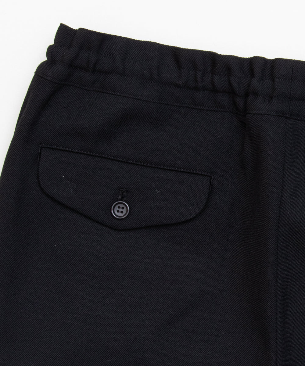 COMME des GARCONS HOMME DEUX / DR-P045 / Wool Gabardine Easy Pants / 26FW / Black