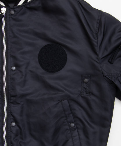 COMME des GARCONS HOMME / HR-J003 / Nylon Twill MA-1 Blouson / 26FW / Black