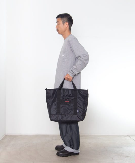 COMME des GARCONS HOMME / HR-K208 / BRIEFING W Name Reversible 2WAY Tote Bag / 26FW / Black