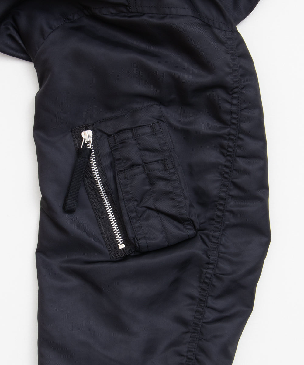 COMME des GARCONS HOMME / HR-J003 / Nylon Twill MA-1 Blouson / 26FW / Black