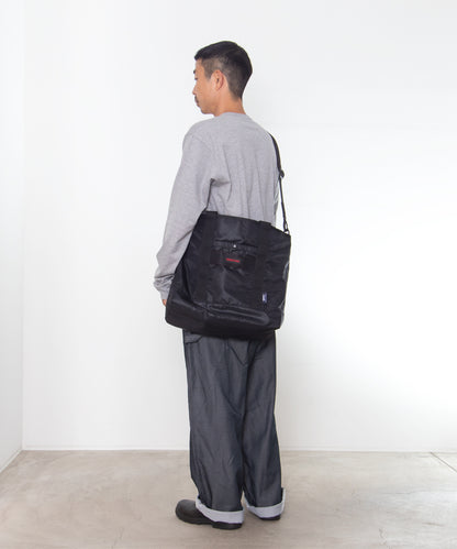 COMME des GARCONS HOMME / HR-K208 / BRIEFING W Name Reversible 2WAY Tote Bag / 26FW / Black