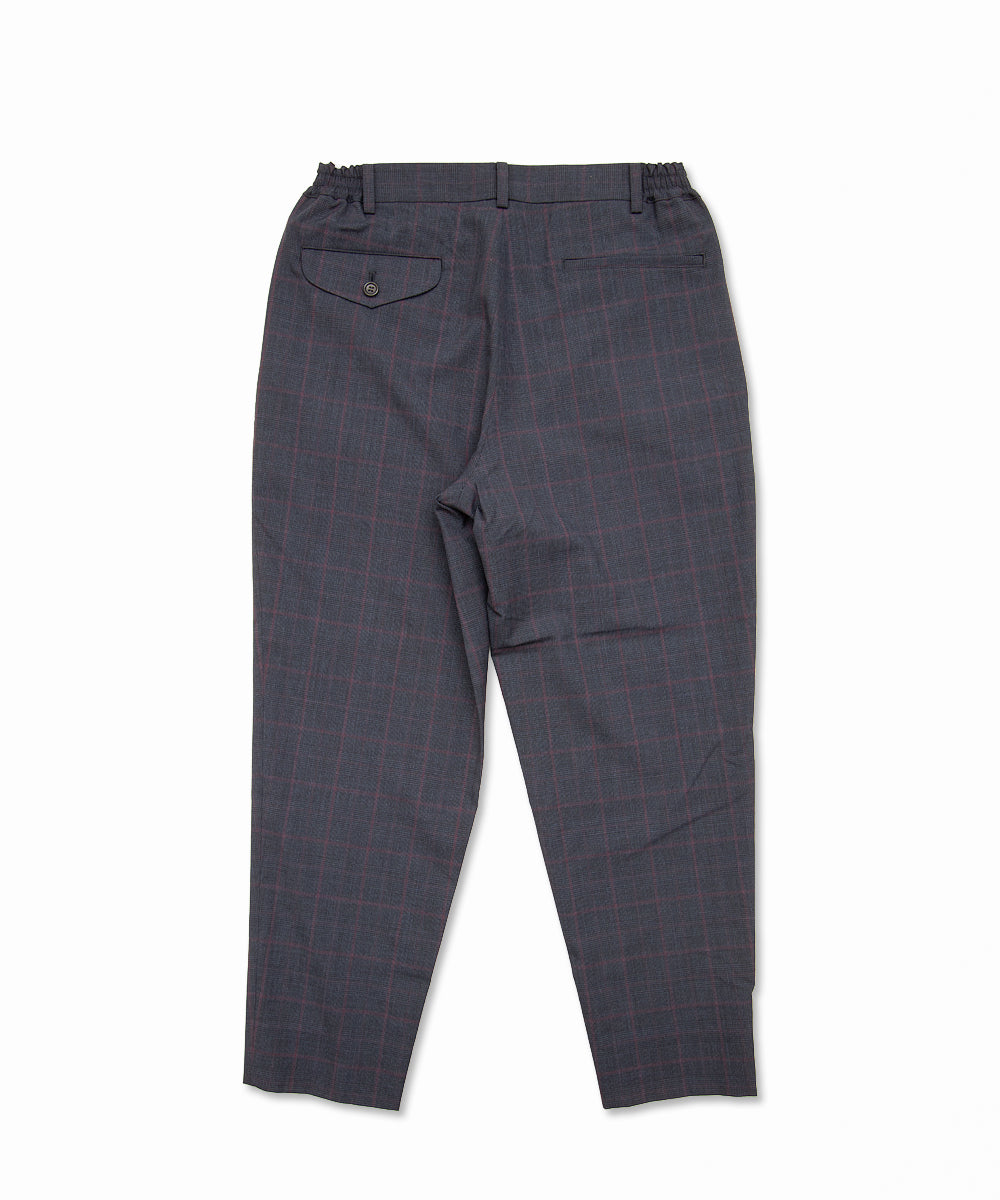 Wool Glen Check Windowpane Pants