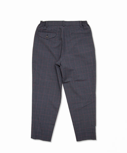 Wool Glen Check Windowpane Pants