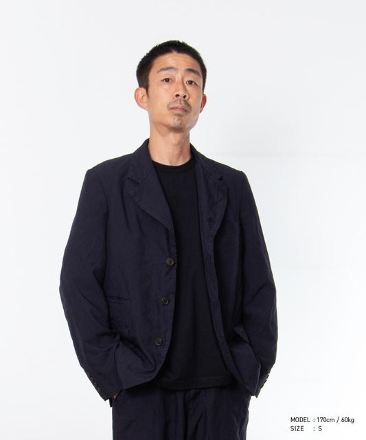 COMME des GARCONS HOMME DEUX / DR-J024 / Polyester Oxford Processed Jacket / 26FW / Navy