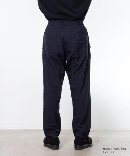 COMME des GARCONS HOMME DEUX / DR-P035 / Polyester Oxford Processed Pants / 26FW / Navy