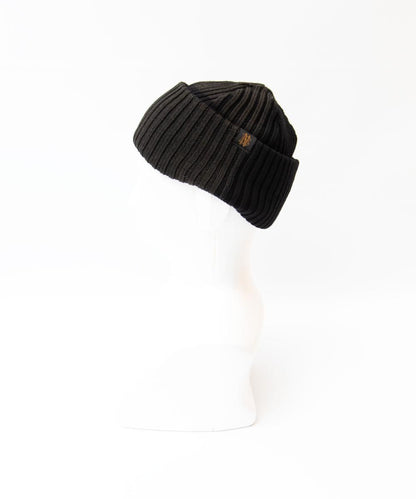 COMME des GARCONS HOMME / HR-N005 / Wool Ribbed Bleached Knit Cap / 26FW / Navy