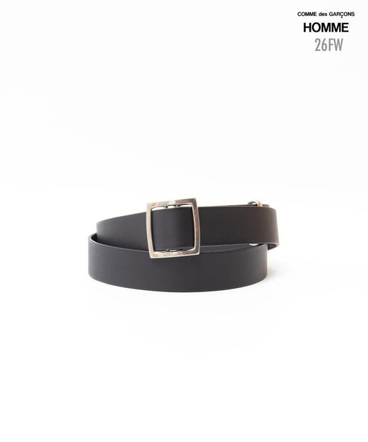 COMME des GARCONS HOMME / HR-K301 / Oil Smooth Leather Belt / 26FW / Black