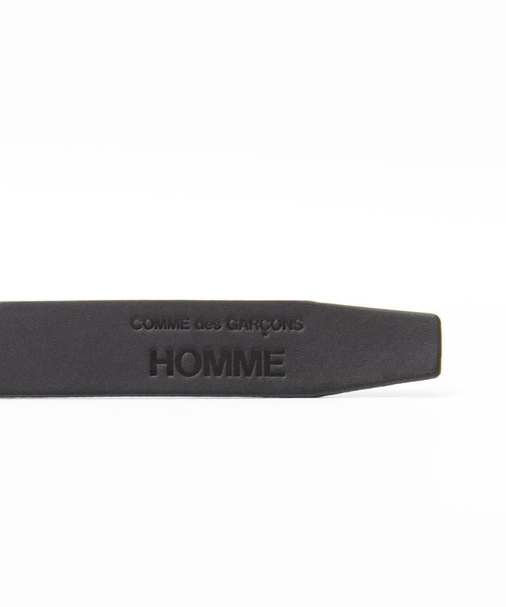 COMME des GARCONS HOMME / HR-K301 / Oil Smooth Leather Belt / 26FW / Black