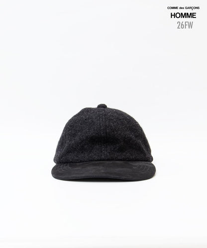 COMME des GARCONS HOMME / HR-K601 / Wool Herringbone Felt Cap / 26FW / Charcoal