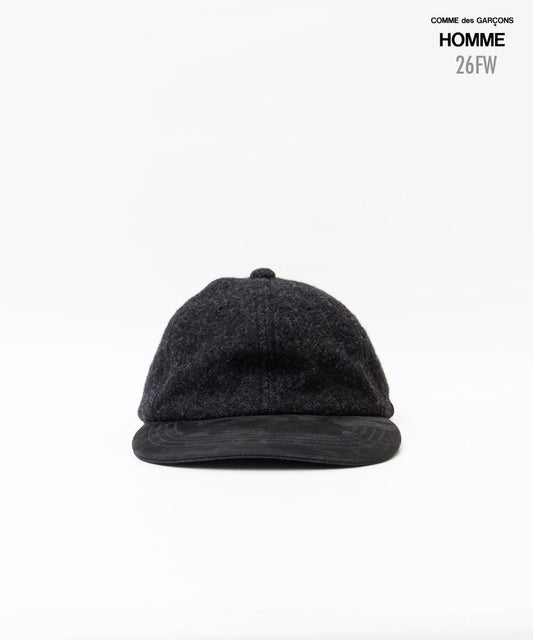 COMME des GARCONS HOMME / HR-K601 / Wool Herringbone Felt Cap / 26FW / Charcoal