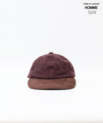 COMME des GARCONS HOMME / HR-K601 / Wool Herringbone Felt Cap / 26FW / Burgundy