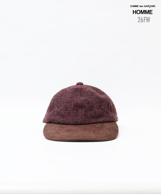 COMME des GARCONS HOMME / HR-K601 / Wool Herringbone Felt Cap / 26FW / Burgundy