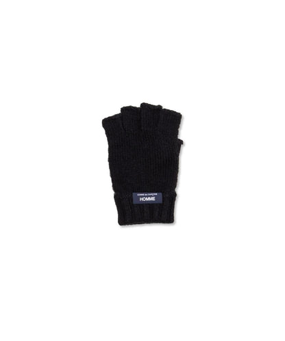 COMME des GARCONS HOMME / HR-K701 / Wool Acrylic Fingerless Gloves / 26FW / Black