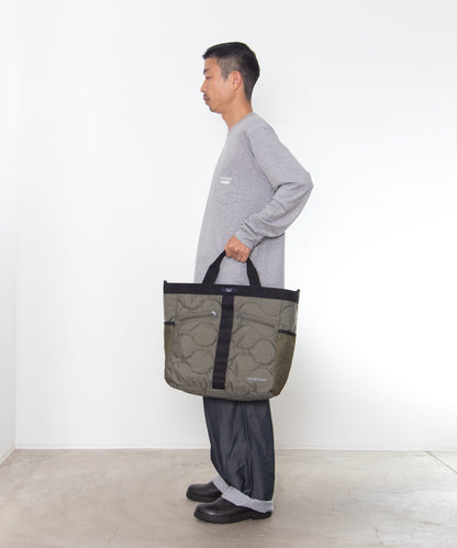 COMME des GARCONS HOMME / HR-K208 / BRIEFING W Name Reversible 2WAY Tote Bag / 26FW / Black