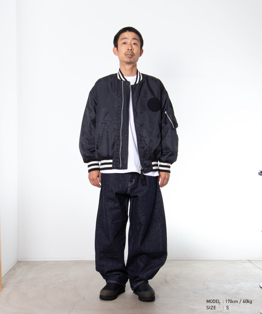 COMME des GARCONS HOMME / HR-J003 / Nylon Twill MA-1 Blouson / 26FW / Black