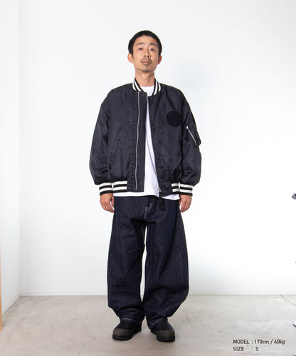 COMME des GARCONS HOMME / HR-J003 / Nylon Twill MA-1 Blouson / 26FW / Black