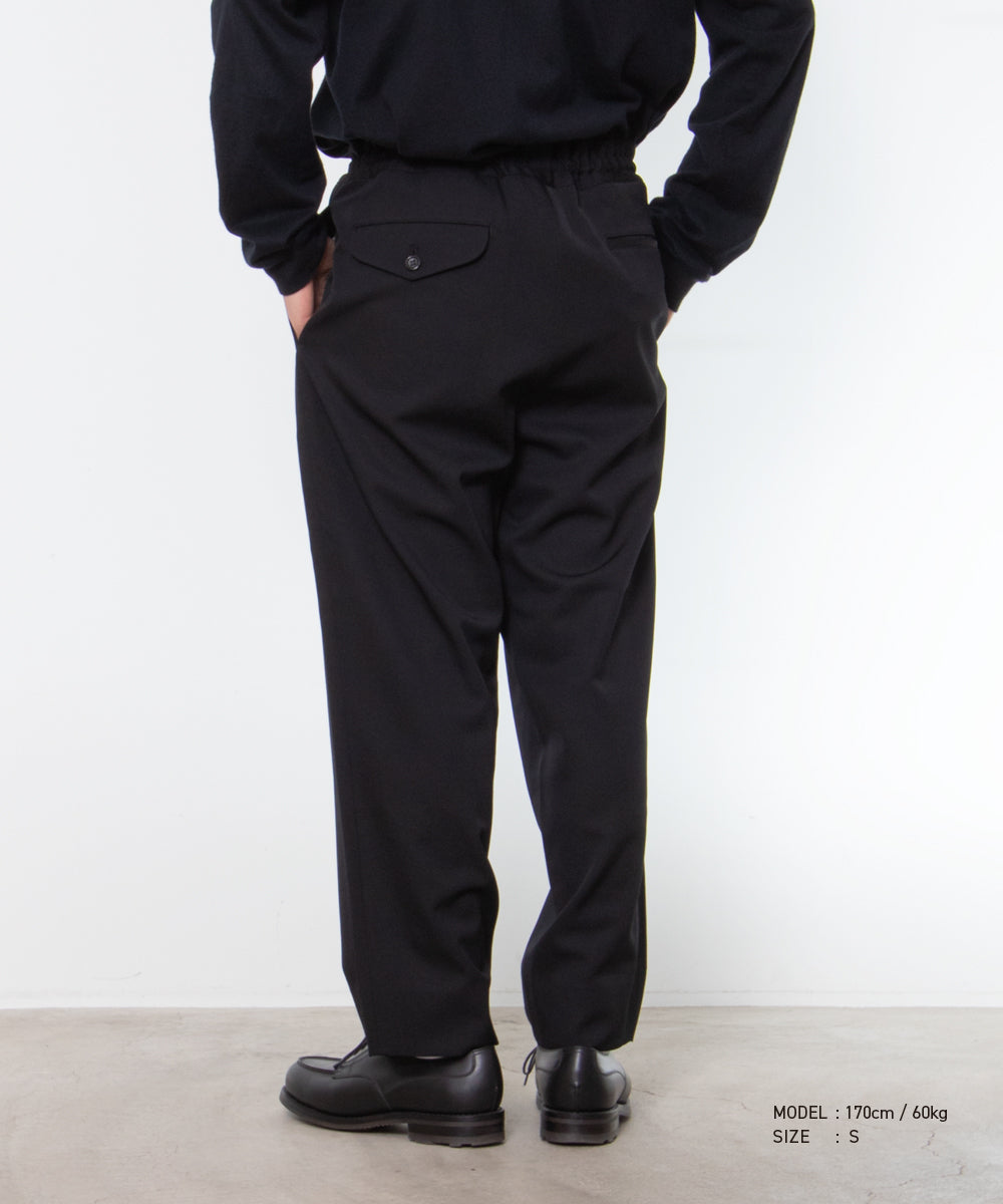 Wool Gabardine Pants black