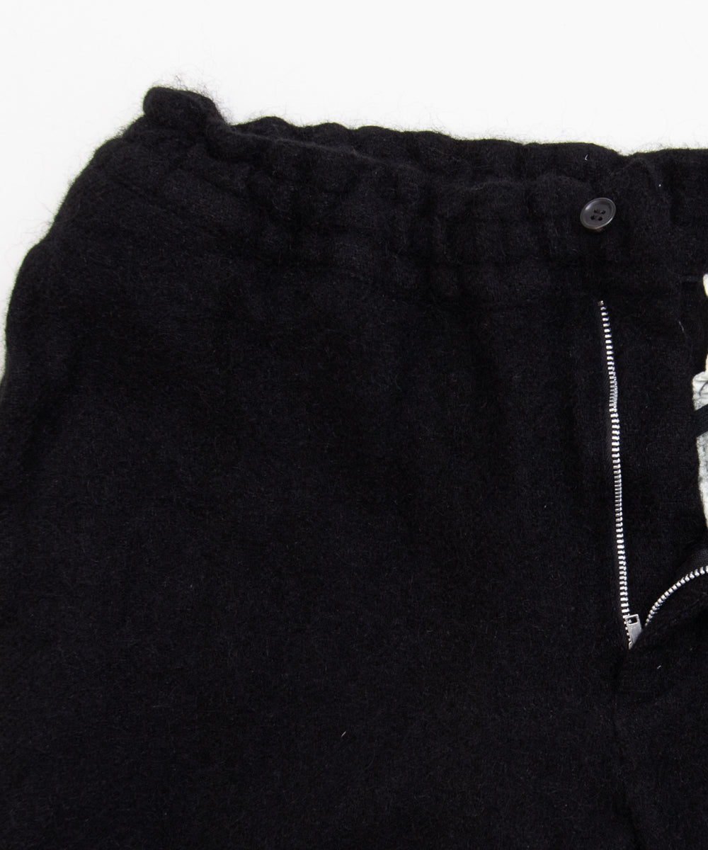 COMME des GARCONS HOMME DEUX / DR-P044 / Wool Nylon Tweed Finished Pants / 26FW / Black
