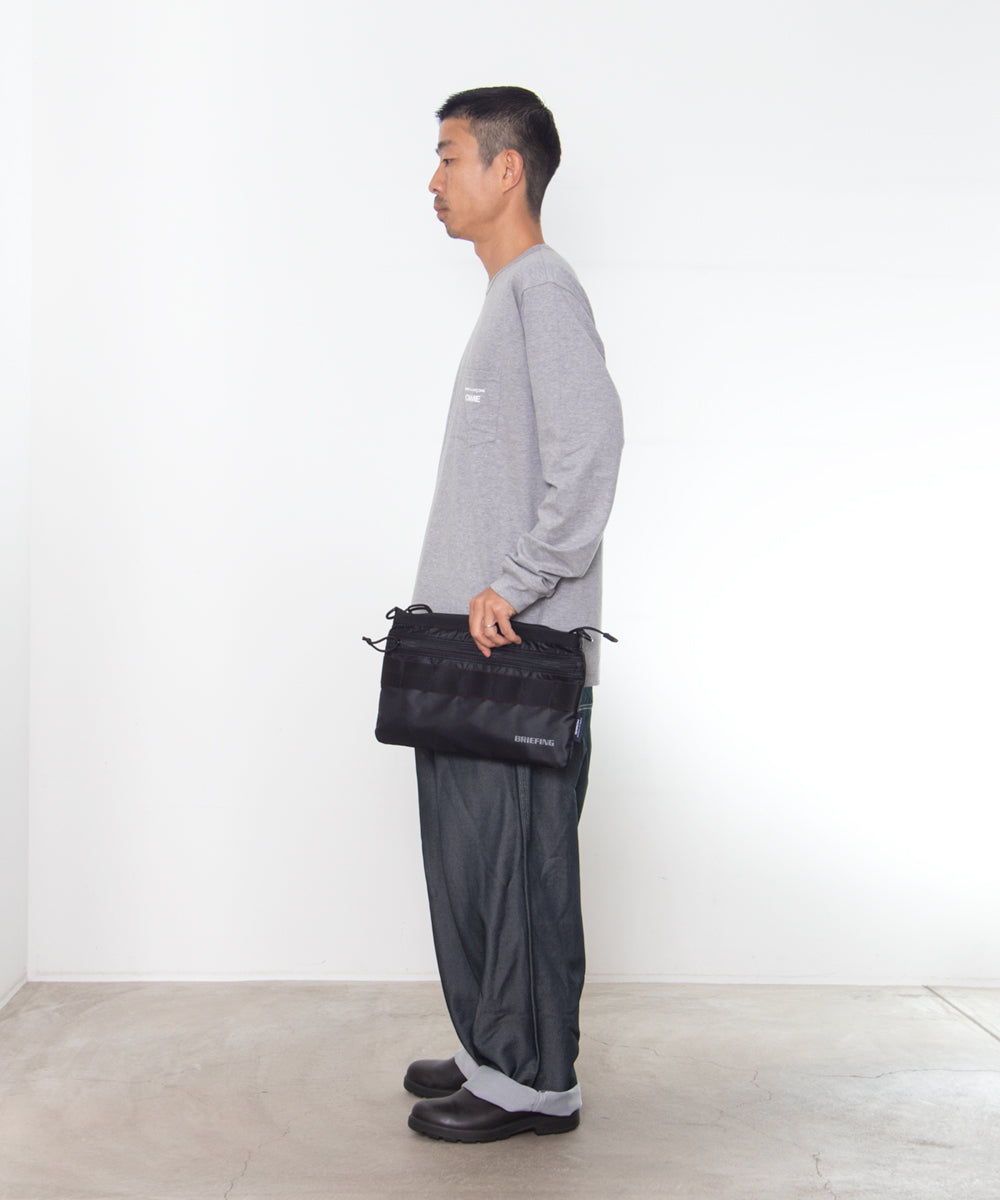 COMME des GARCONS HOMME / HR-K209 / BRIEFING W Name Reversible Sacoche Bag / 26FW / Black