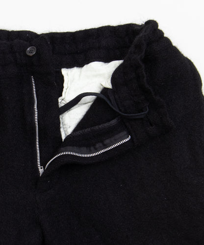COMME des GARCONS HOMME DEUX / DR-P044 / Wool Nylon Tweed Finished Pants / 26FW / Black