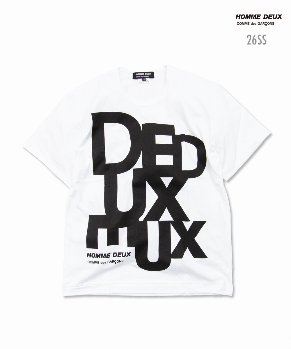 Cotton Jersey Printed T-Shirt White / Black DQ-T002