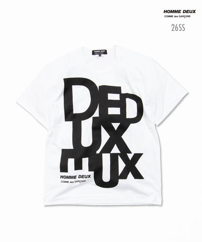 Cotton Jersey Printed T-Shirt White / Black DQ-T002