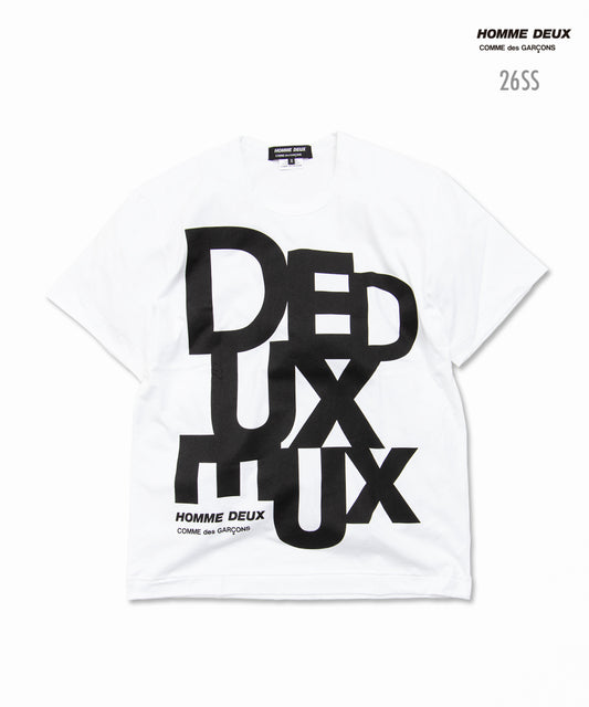 Cotton Jersey Printed T-Shirt White / Black DQ-T002