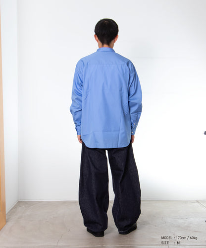 COMME des GARCONS HOMME / HR-B102 / Cotton Broad Shirt / 26FW / Sax Blue