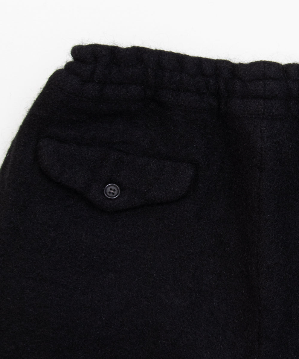 COMME des GARCONS HOMME DEUX / DR-P044 / Wool Nylon Tweed Finished Pants / 26FW / Black