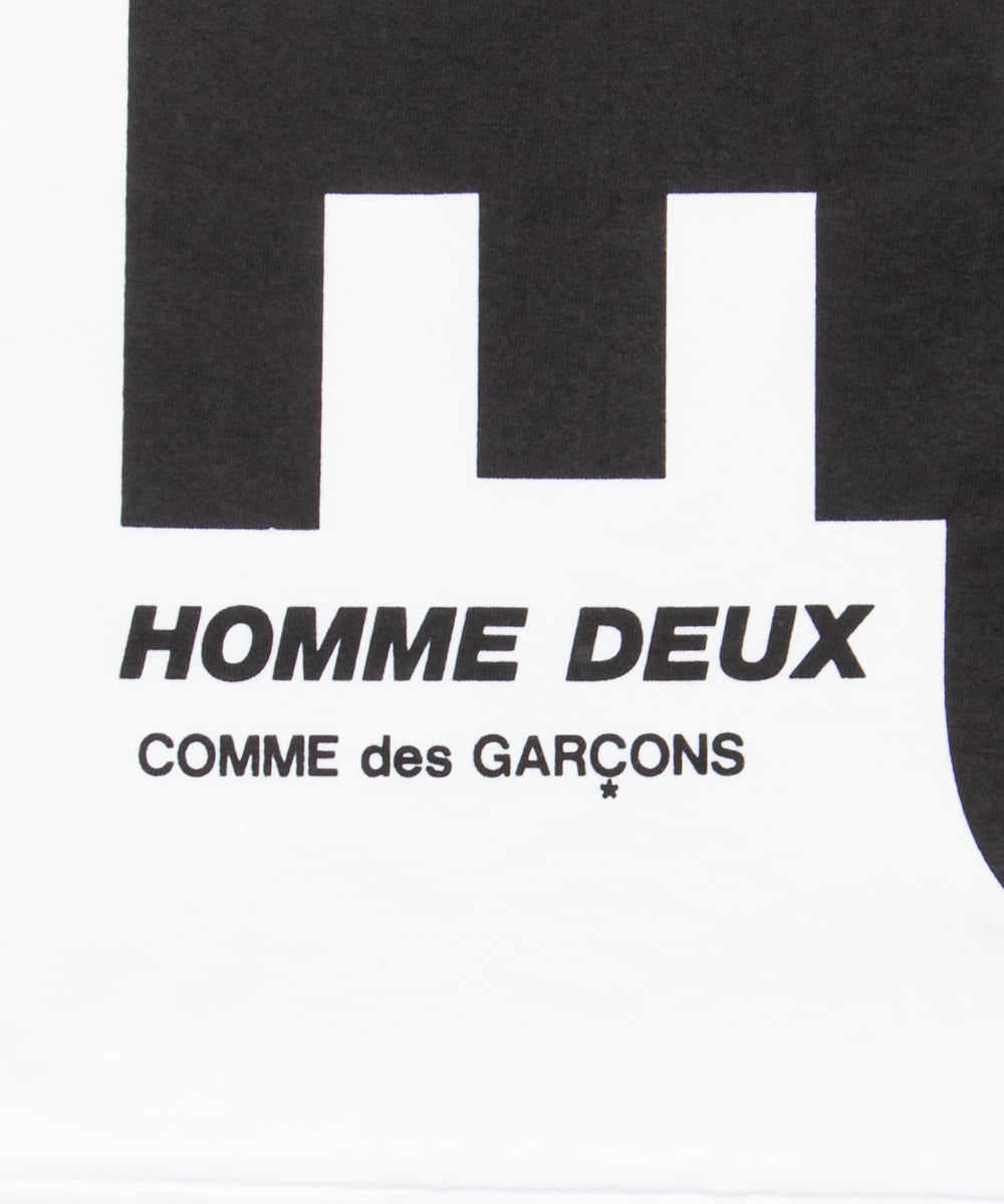 Cotton Jersey Printed T-Shirt White / Black DQ-T002