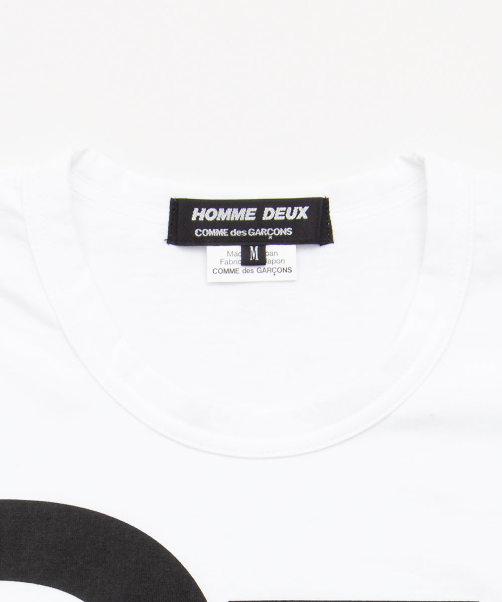 Cotton Jersey Printed T-Shirt White / Black DQ-T002