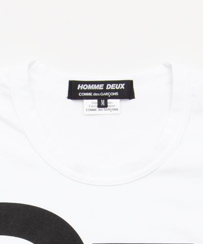 Cotton Jersey Printed T-Shirt White / Black DQ-T002