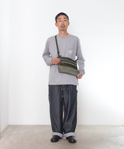 COMME des GARCONS HOMME / HR-K209 / BRIEFING W Name Reversible Sacoche Bag / 26FW / Khaki
